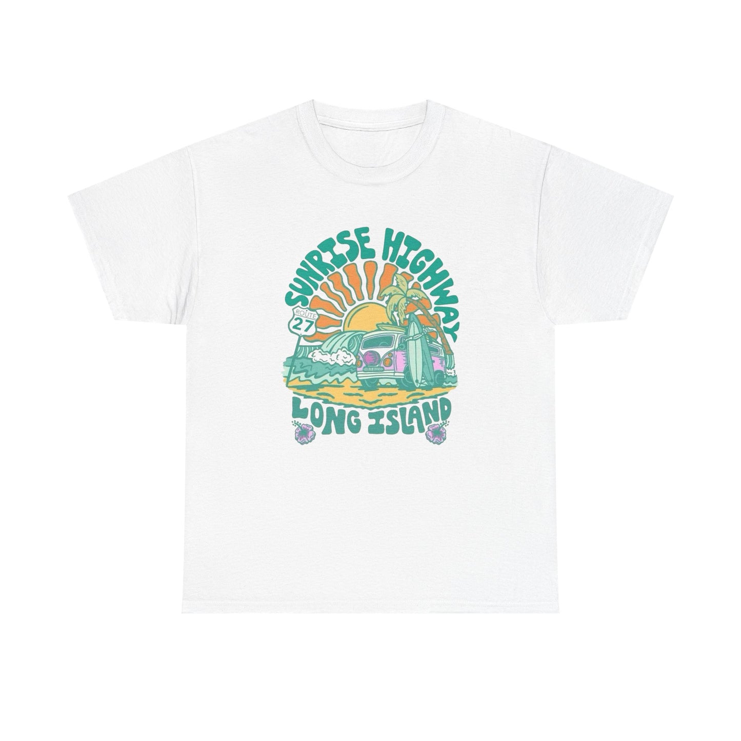 Sunrise Highway Long Island Graphic T Shirt NEW Adult Tee
