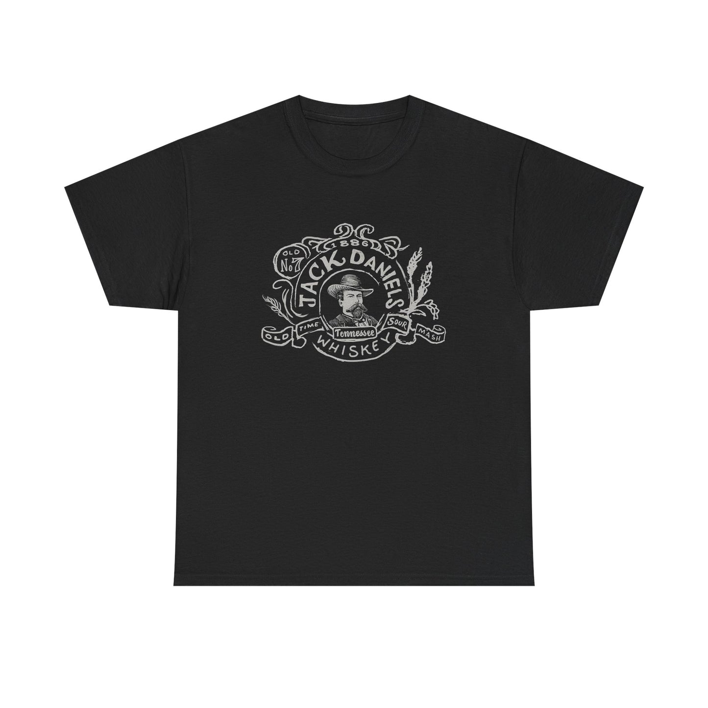 Jack Daniels Vintage Graphic T Shirt Unisex Heavy Cotton Tee NEW