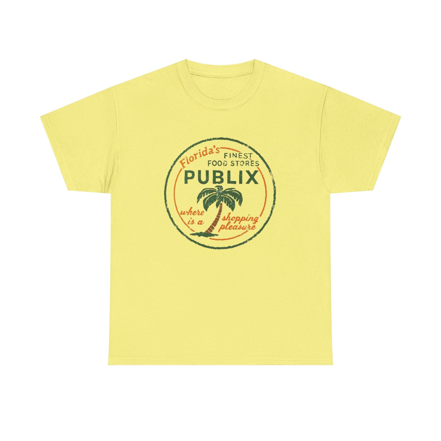 Publix Florida Vintage Graphic T Shirt NEW Unisex Heavy Cotton Tee