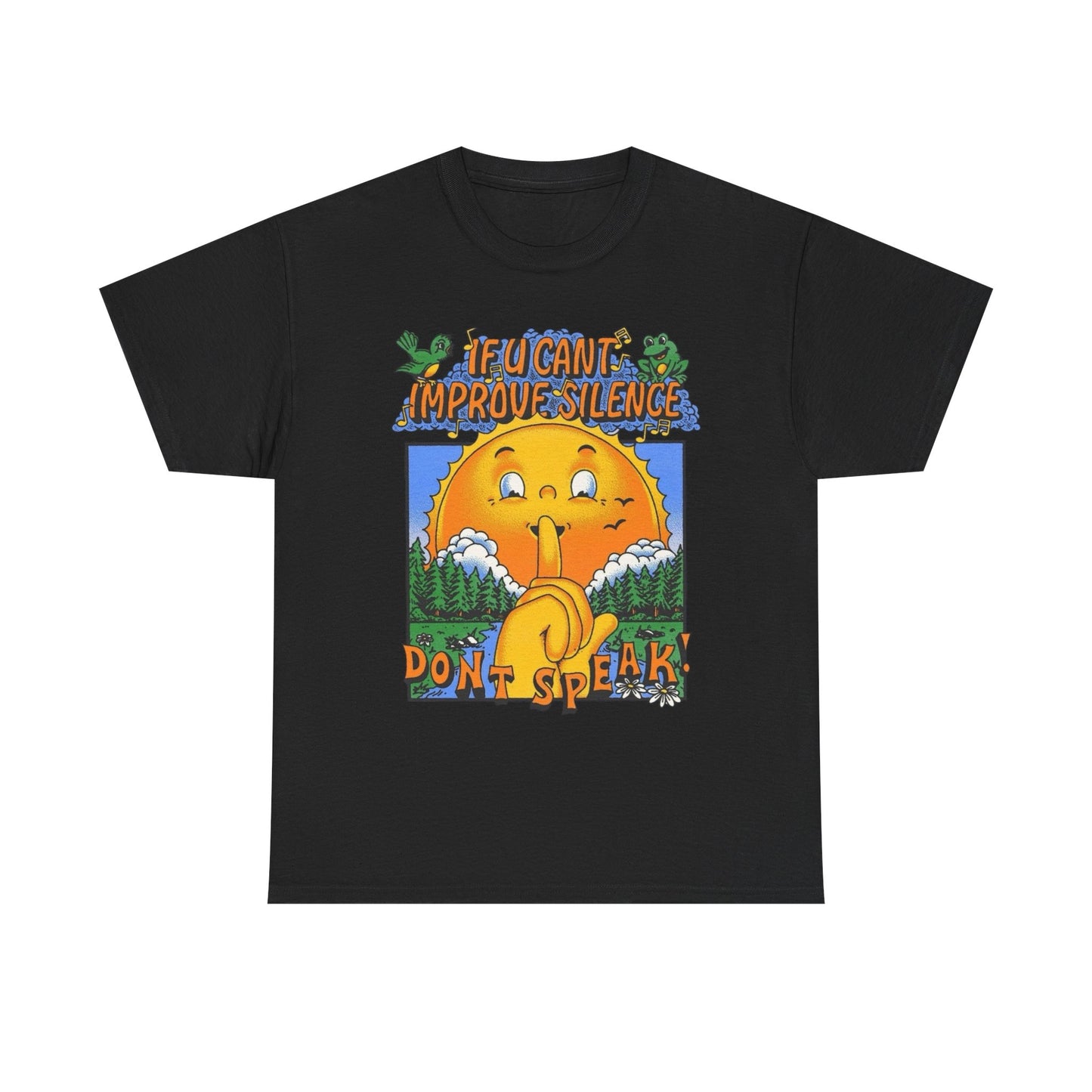 Stay Silent T-Shirt NEW Gift Unisex Heavy Cotton Tee