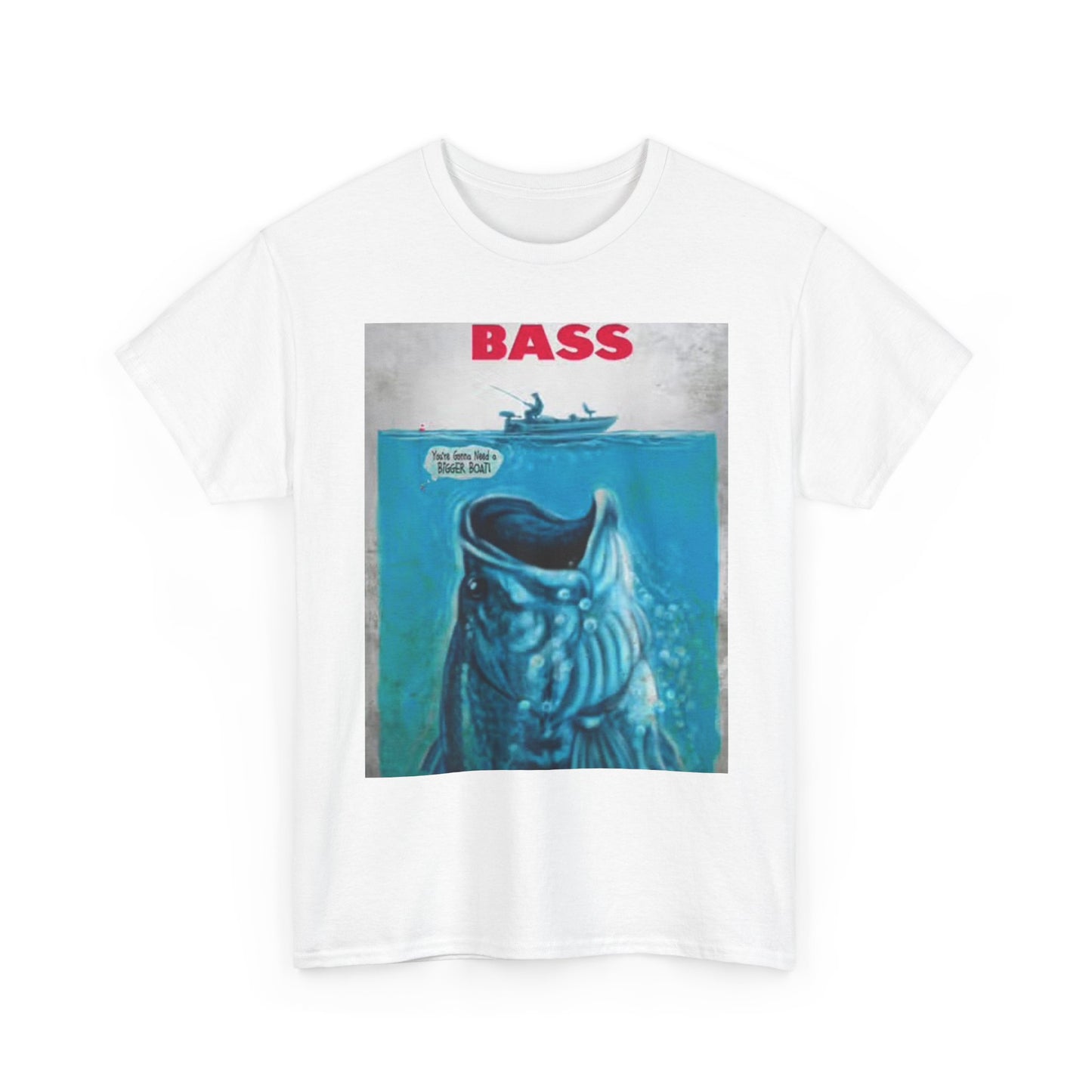Bass Fishing Movie T Shirt Funny Outdoors Graphic Unisex Heavy Cotton Tee