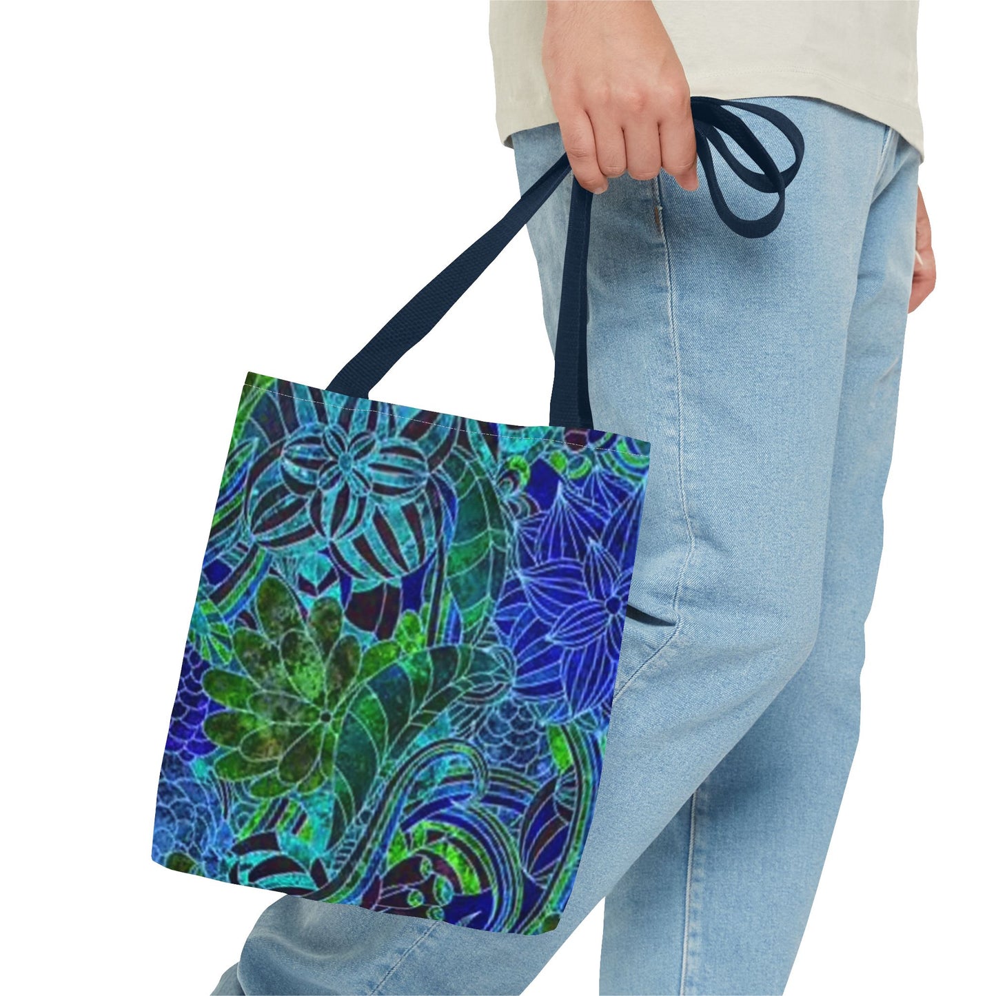 Blue And Green Multi Color BRAND NEW MODERN Tote Bag (AOP)