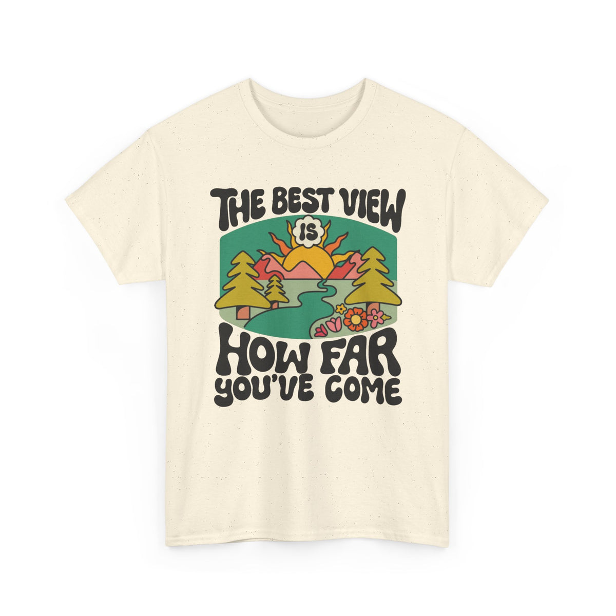 Beautiful Life's Journey Graphic T Shirt Men's Outdoors Heavy Cotton Tee