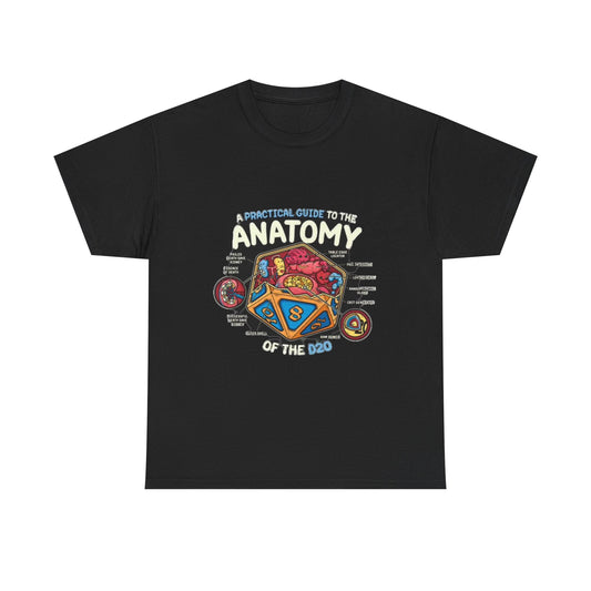 Funny Anatomy T Shirt Graphic Diagram Jokes Unisex Heavy Cotton Tee