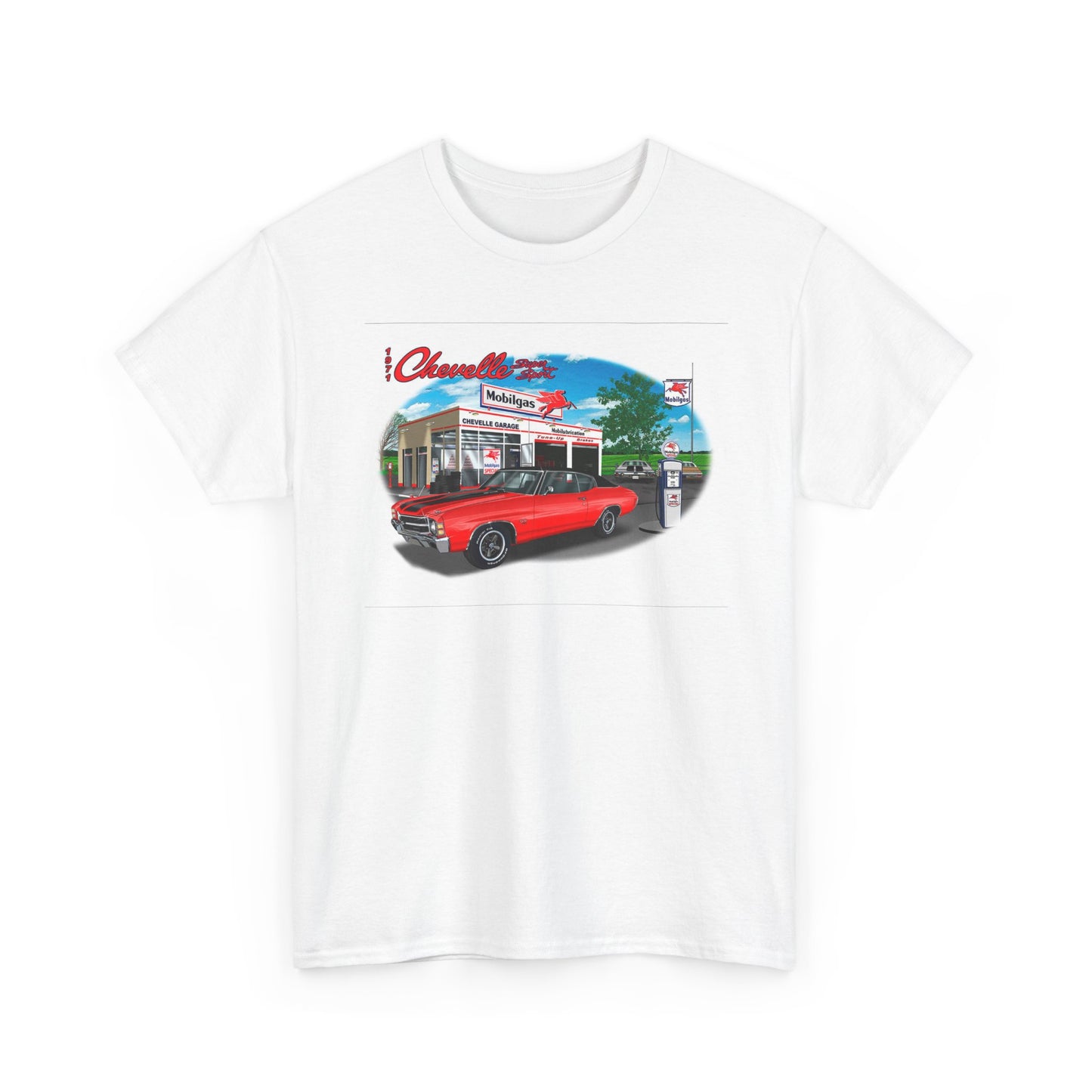 Chevelle Graphic T Shirt Super Sport Retro Poster 70s Muscle Unisex Heavy Cotton