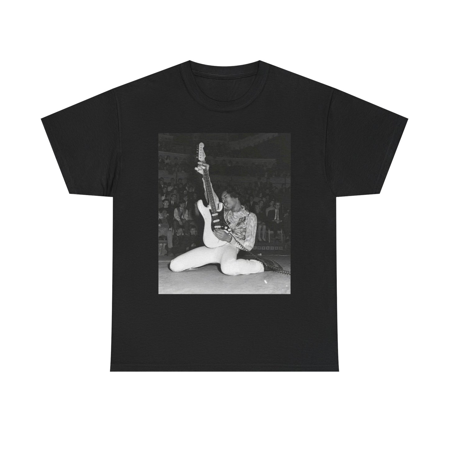 Jimi Hendrix Graphic T Shirt Vintage Photo Unisex Heavy Cotton Tee