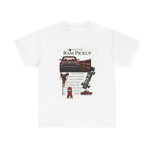 Dodge Ram 90s Trucks Tshirt Vintage Logo 90s Retro Mopar Unisex Heavy Cotton Tee
