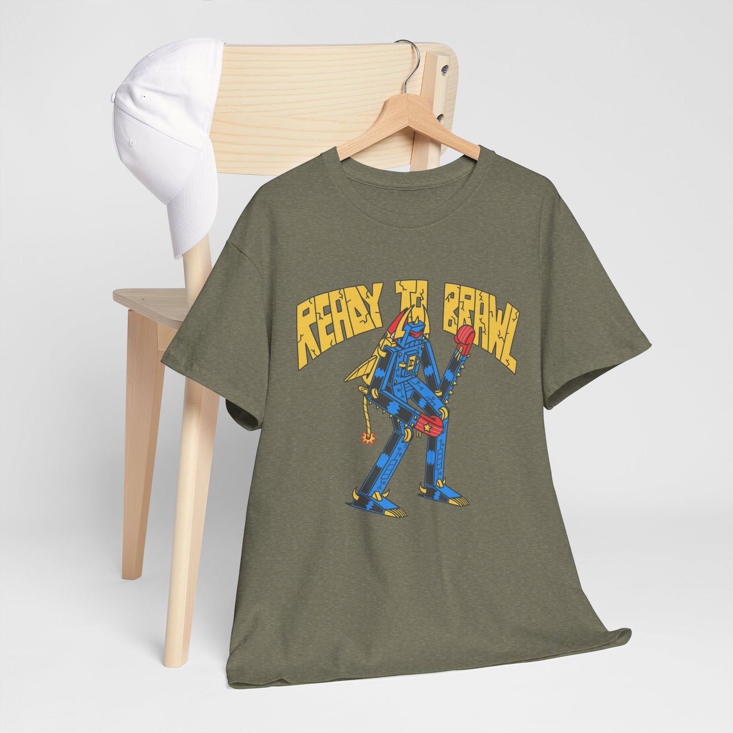 Ready To Brawl Vintage 90's Kids Graphic T Shirt Unisex Heavy Cotton Tee