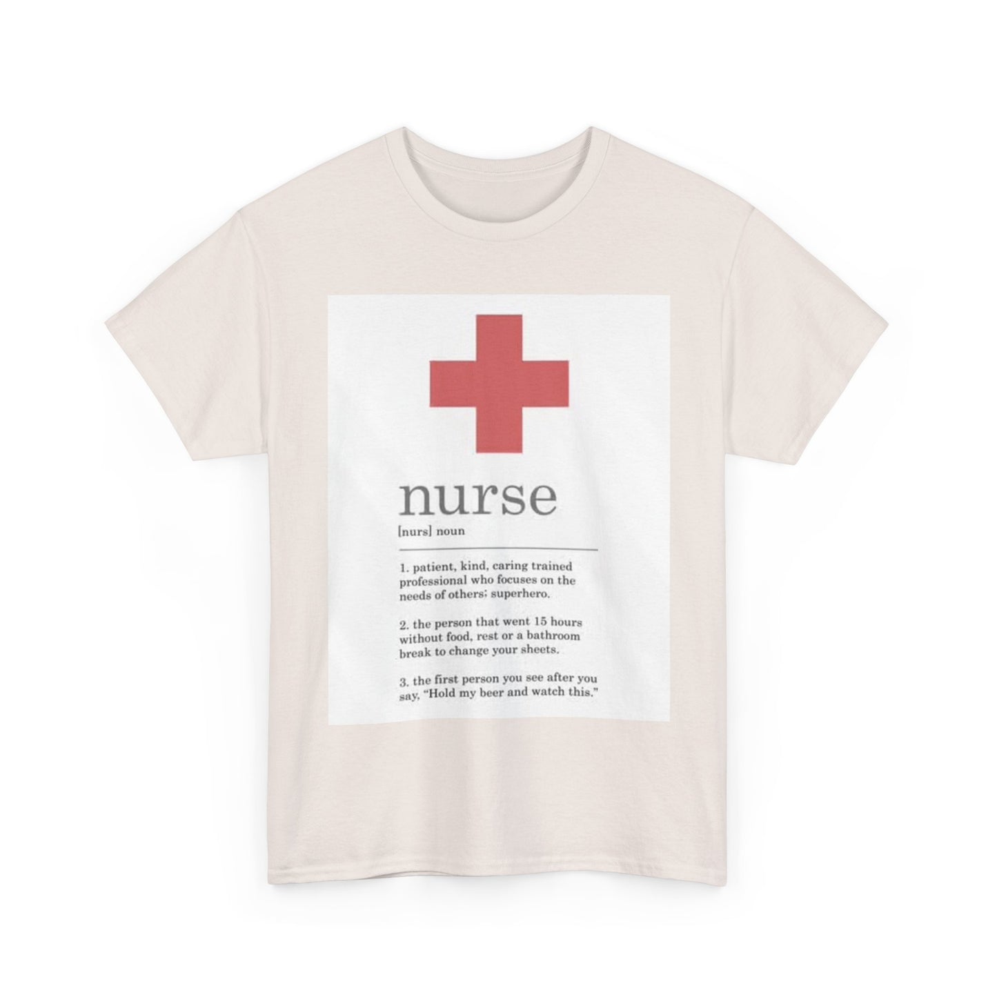 Nurse Definition Shirt Funny Graphic EMT Doctor Unisex Heavy Cotton Tee