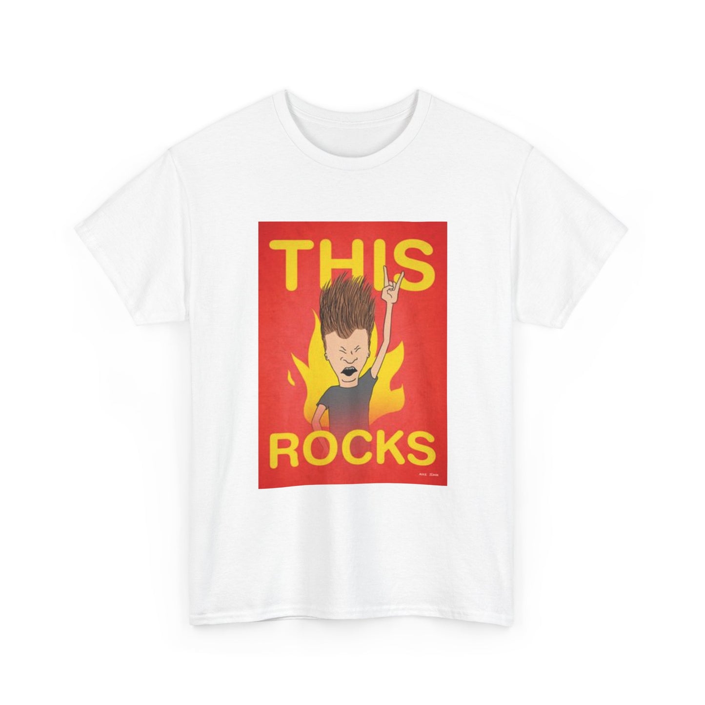 Beavis And Butthead Tshirt Retro Cartoon Tv Series Comedy Unisex This Rocks