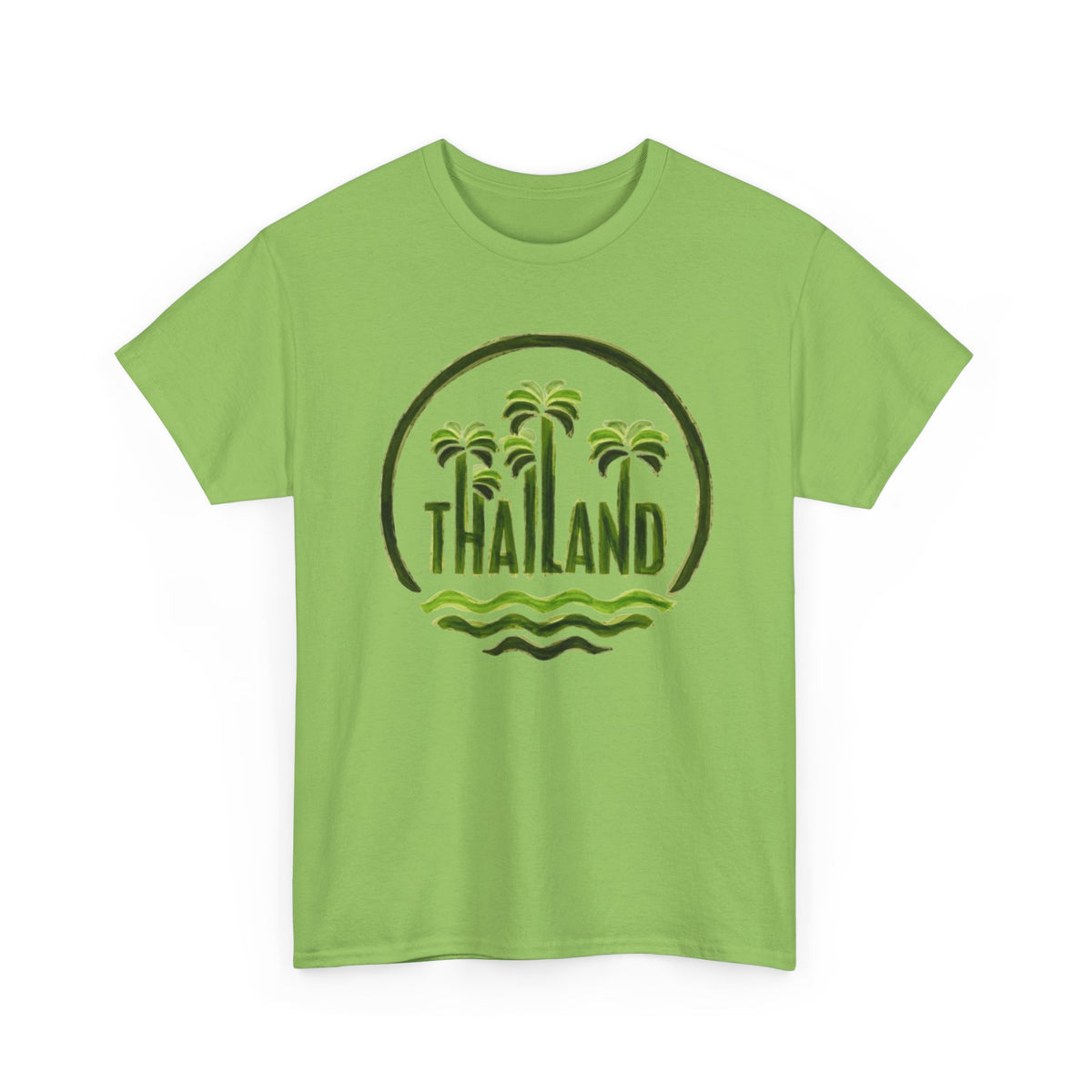 Thailand Palm Tree Wave T-Shirt Men's Graphic Tee