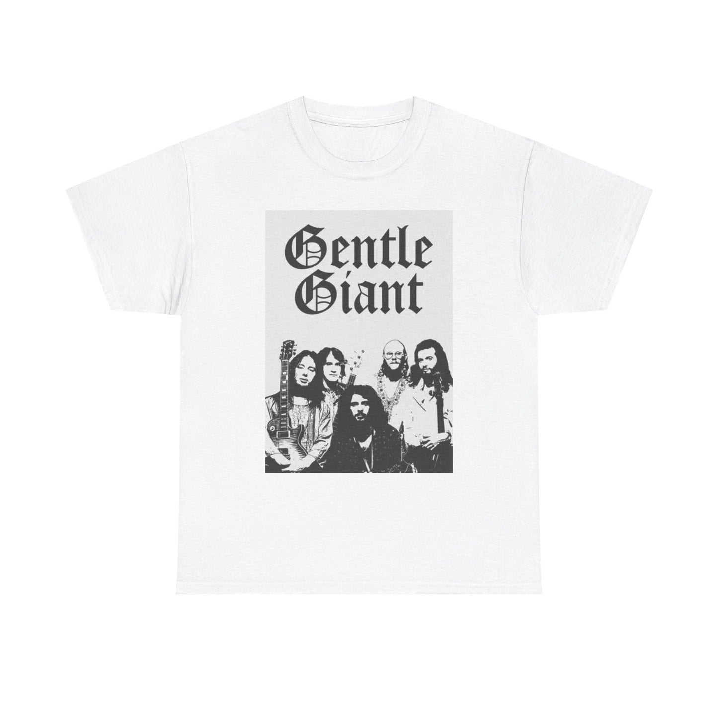 Gentle Giant Graphic T Shirt Vintage Rock Band Unisex Heavy Cotton Tee