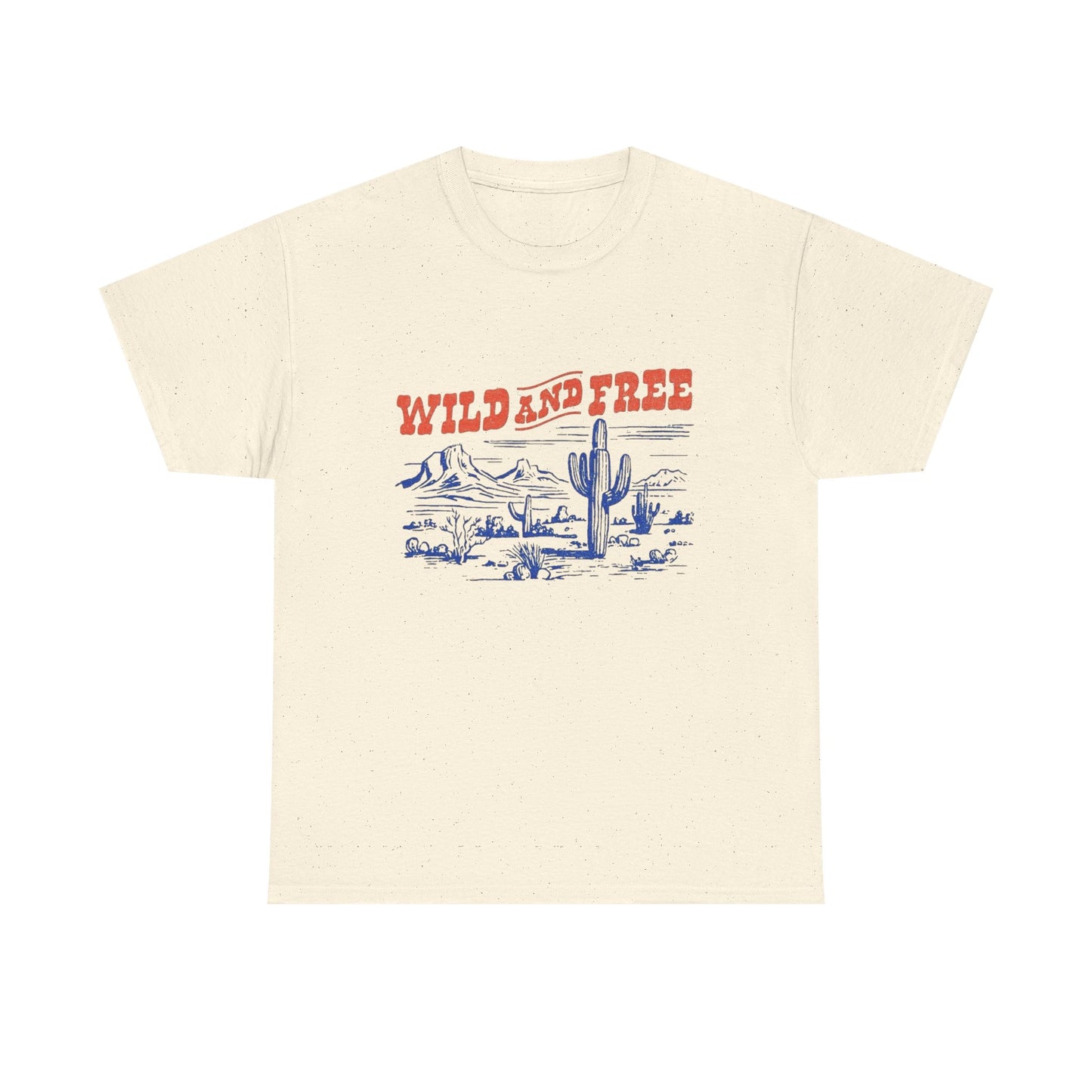 Wild And Free Western Graphic T Shirt Unisex Heavy Cotton Tee