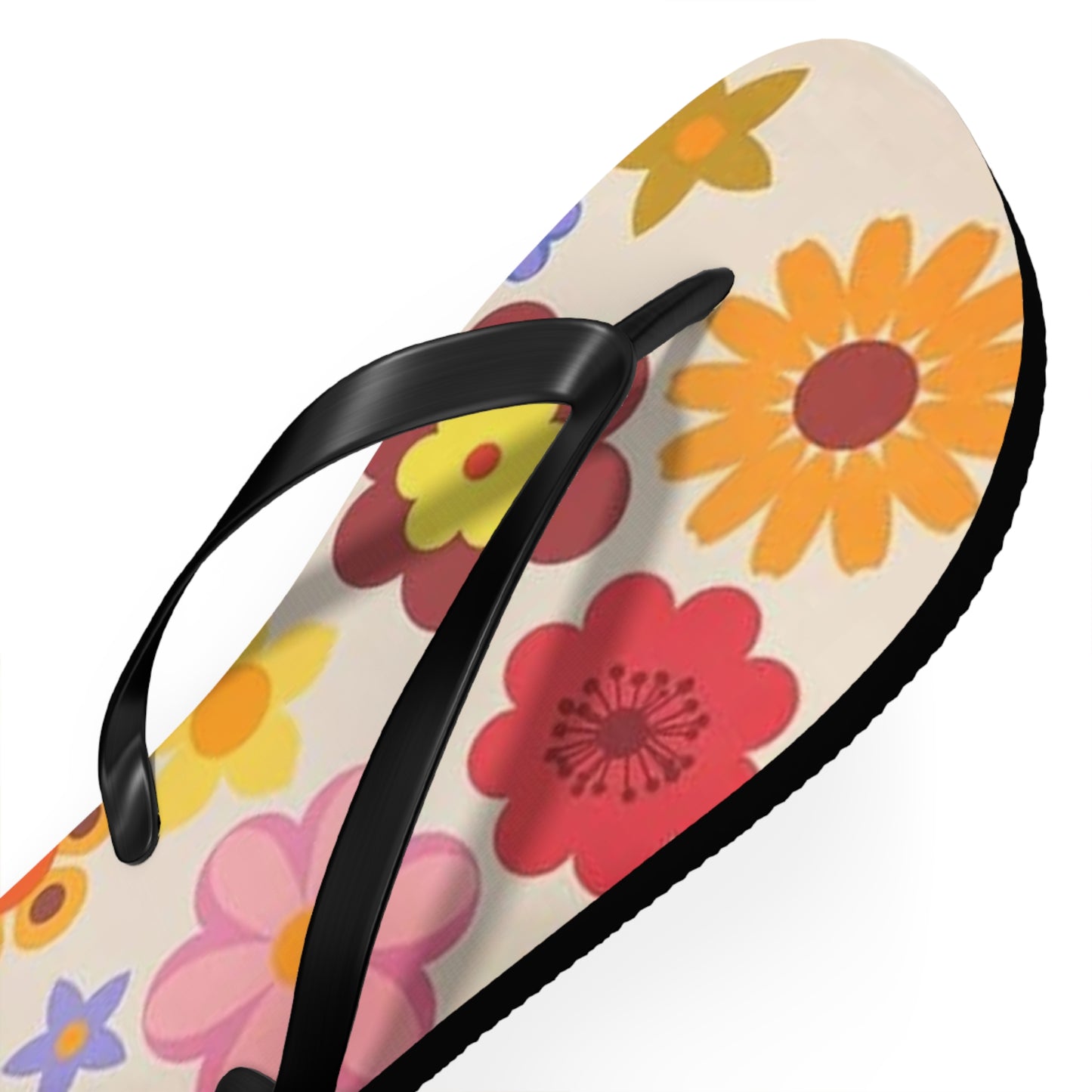 Waves And Sun Sandals Groovy Summer Flip Flops Slides BRAND NEW