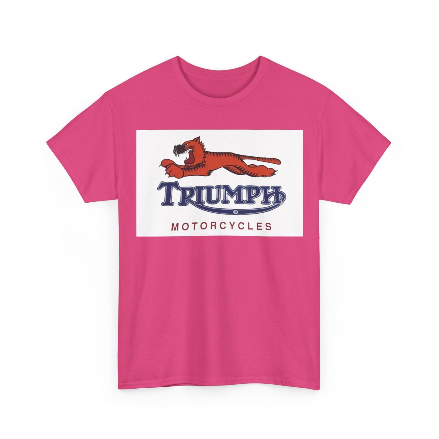 Triumph T-shirt vintage motorcycles nostalgia Tiger Unisex Heavy Cotton Tee