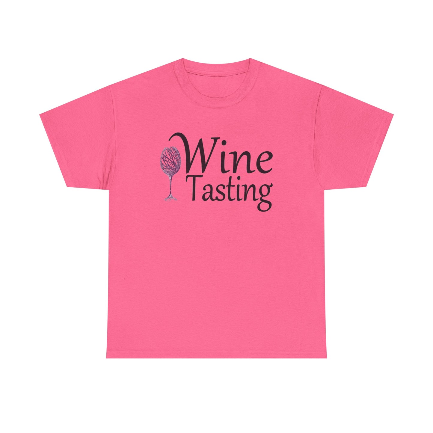 Wine Tasting Glass T Shirt Retro Girly Cute Graphic Unisex Heavy Cotton Tee