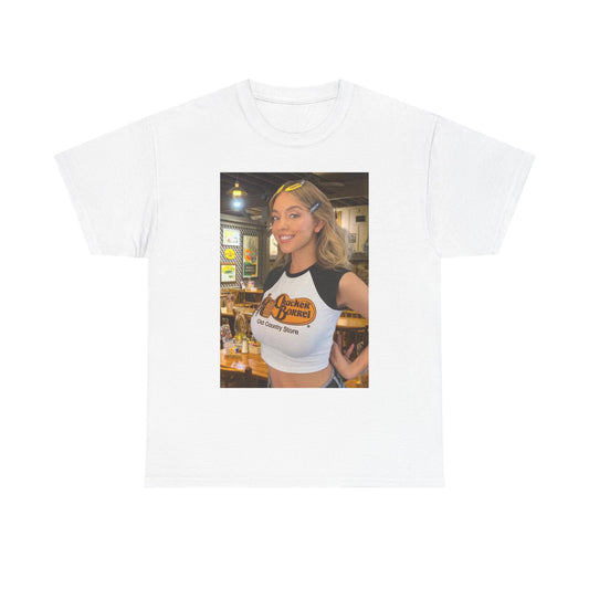 Sydney Sweeney Graphic T Shirt Cracker Barrel Funny Gift Unisex Heavy Cotton Tee