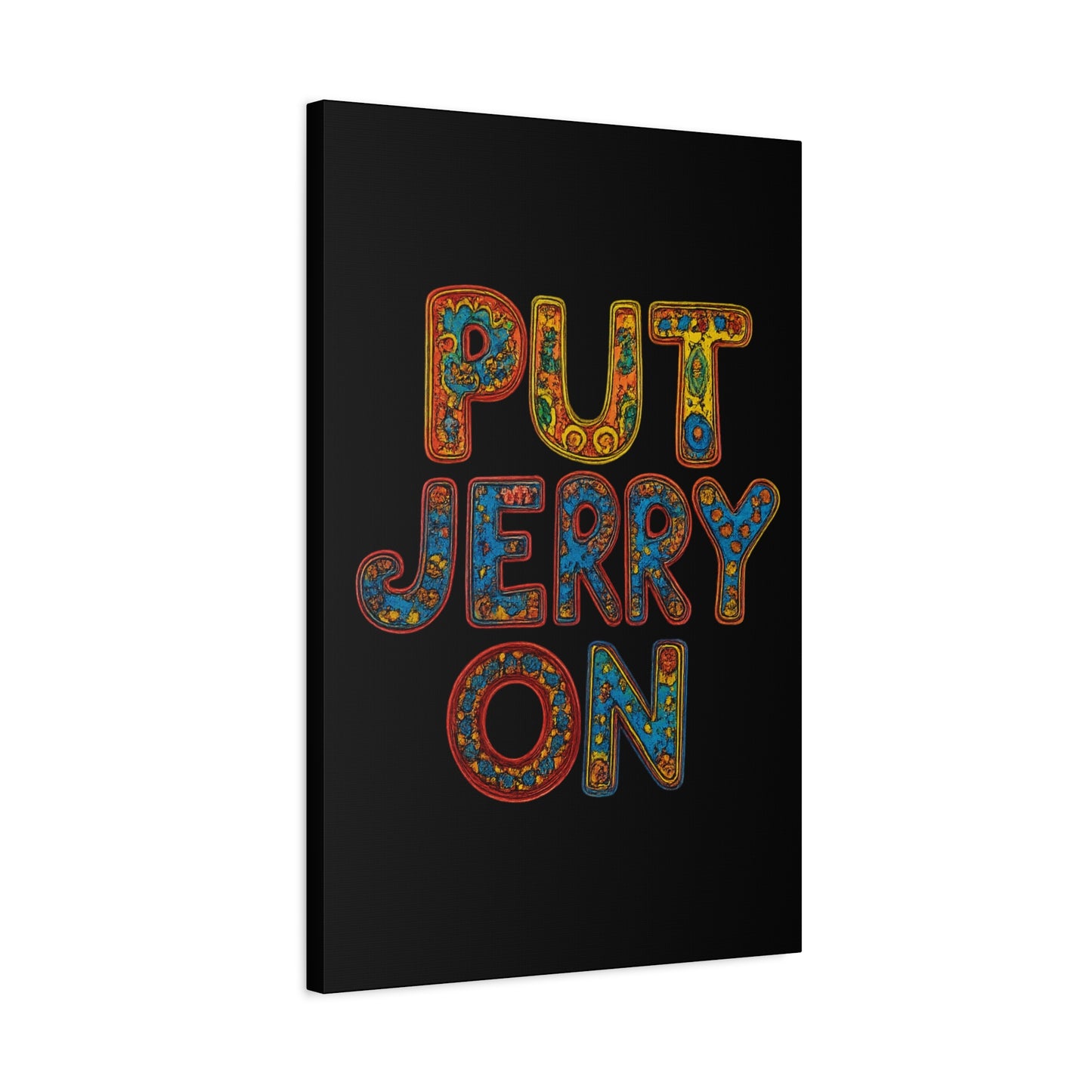Jerry Garcia Painting Grateful Dead Matte Canvas, Stretched, 1.25"