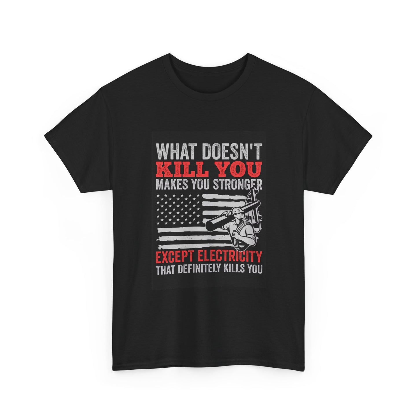 Electrician Tshirt Funny Gift Work Shirt Blue Collar Work Unisex Heavy Cotton