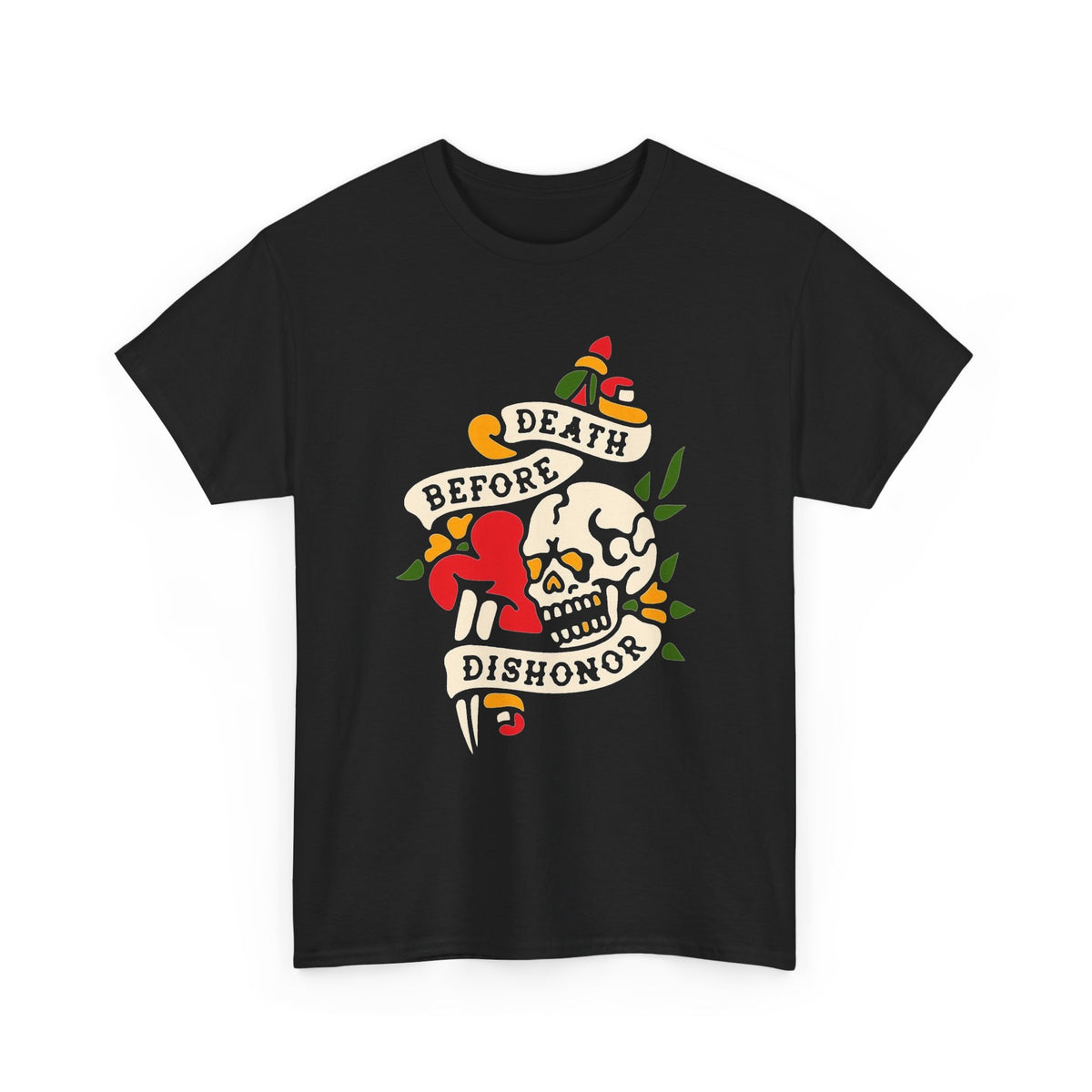 Death Before Dishonor Graphic T Shirt Men's Heavy Cotton Tee