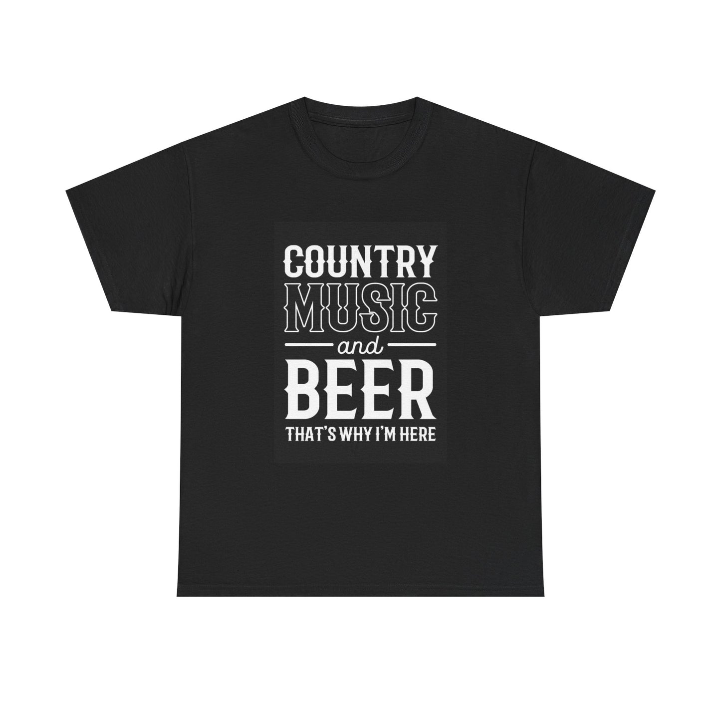 Country Music And Beer Tshirt Good Times Unisex Heavy Cotton Tee
