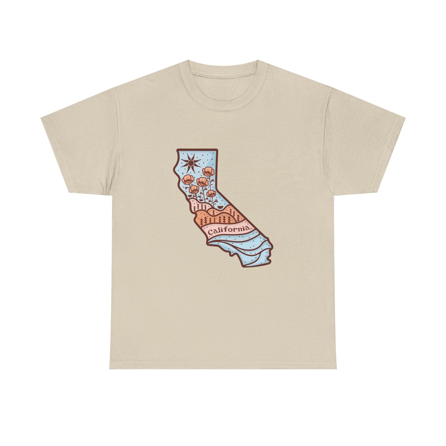 California State Graphic T Shirt NEW ADULT
