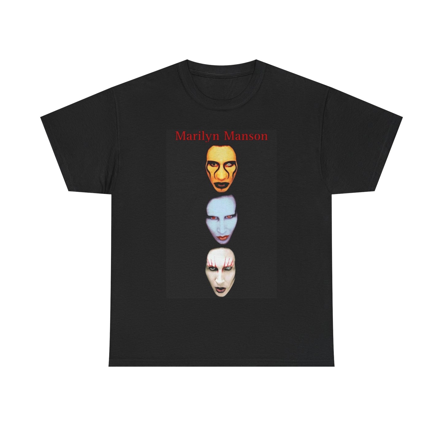 Marilyn Manson T-shirt vintage metal retro graphic Unisex Heavy Cotton Tee