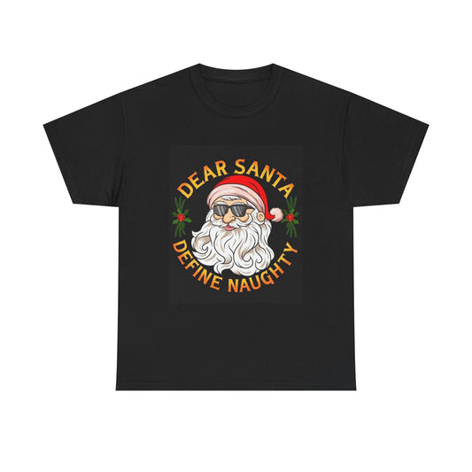 Christmas Tshirt Funny Dear Santa Graphic Short Sleeve Party Gift Xmas Unisex