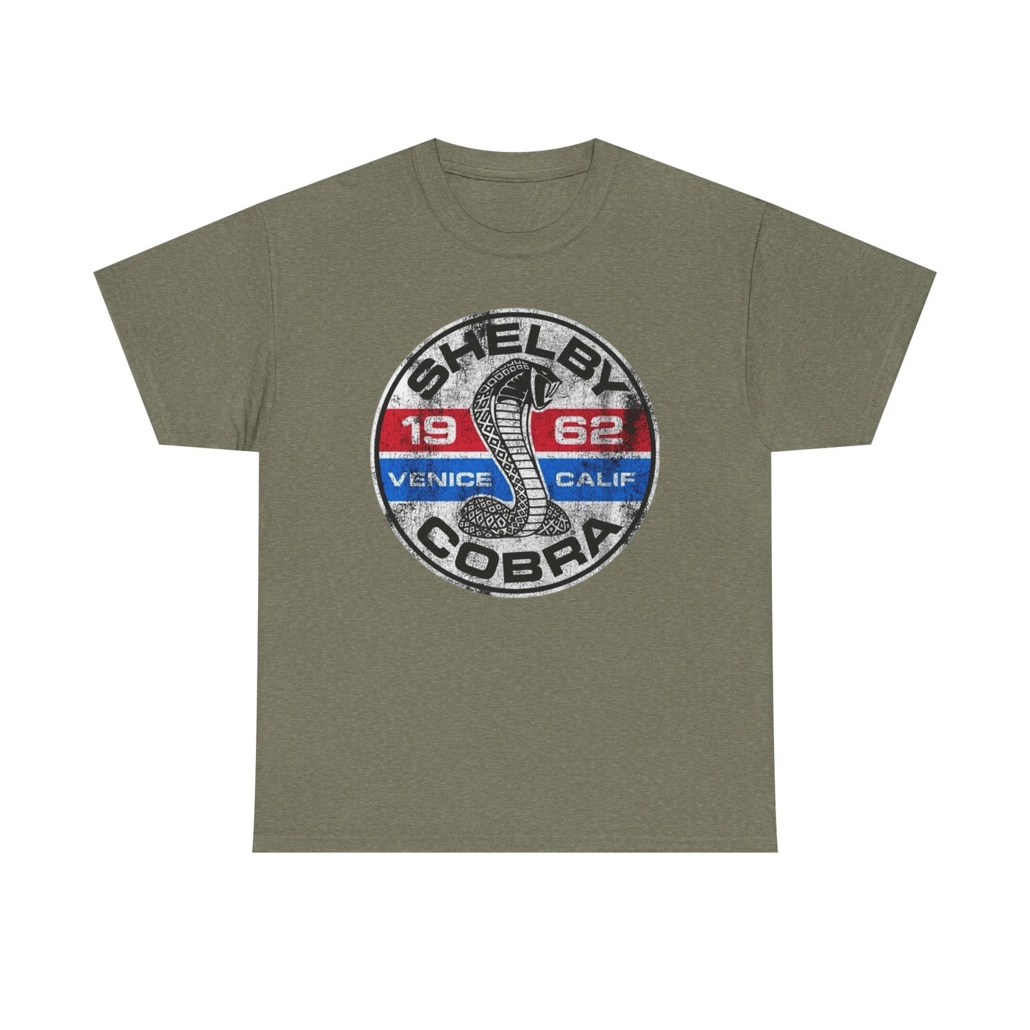 Shelby Cobra Racing Graphic T Shirt Unisex Heavy Cotton Tee