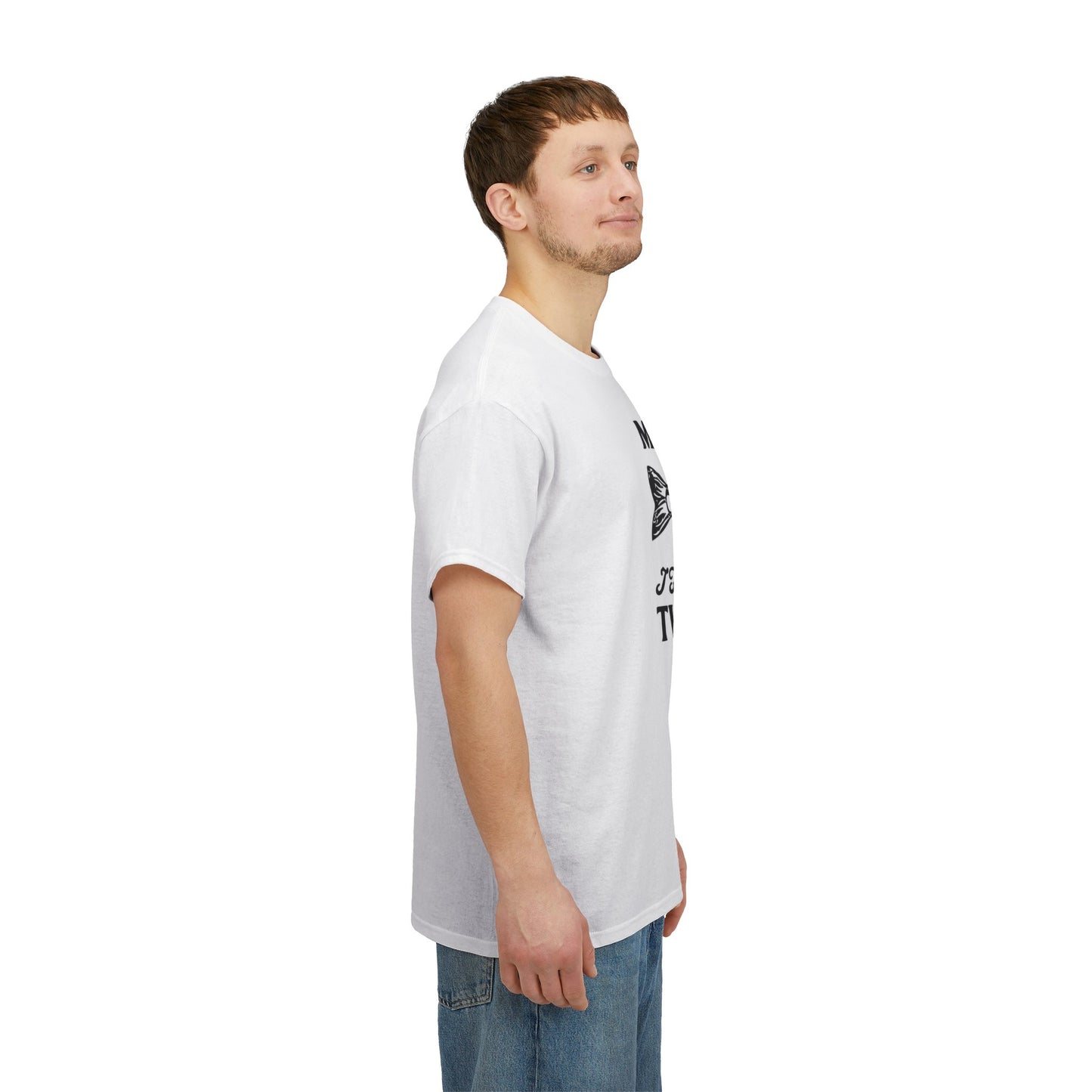 Funny Fishing Graphic T Shirt Big Jokes Humor Men's Heavy Cotton Tee