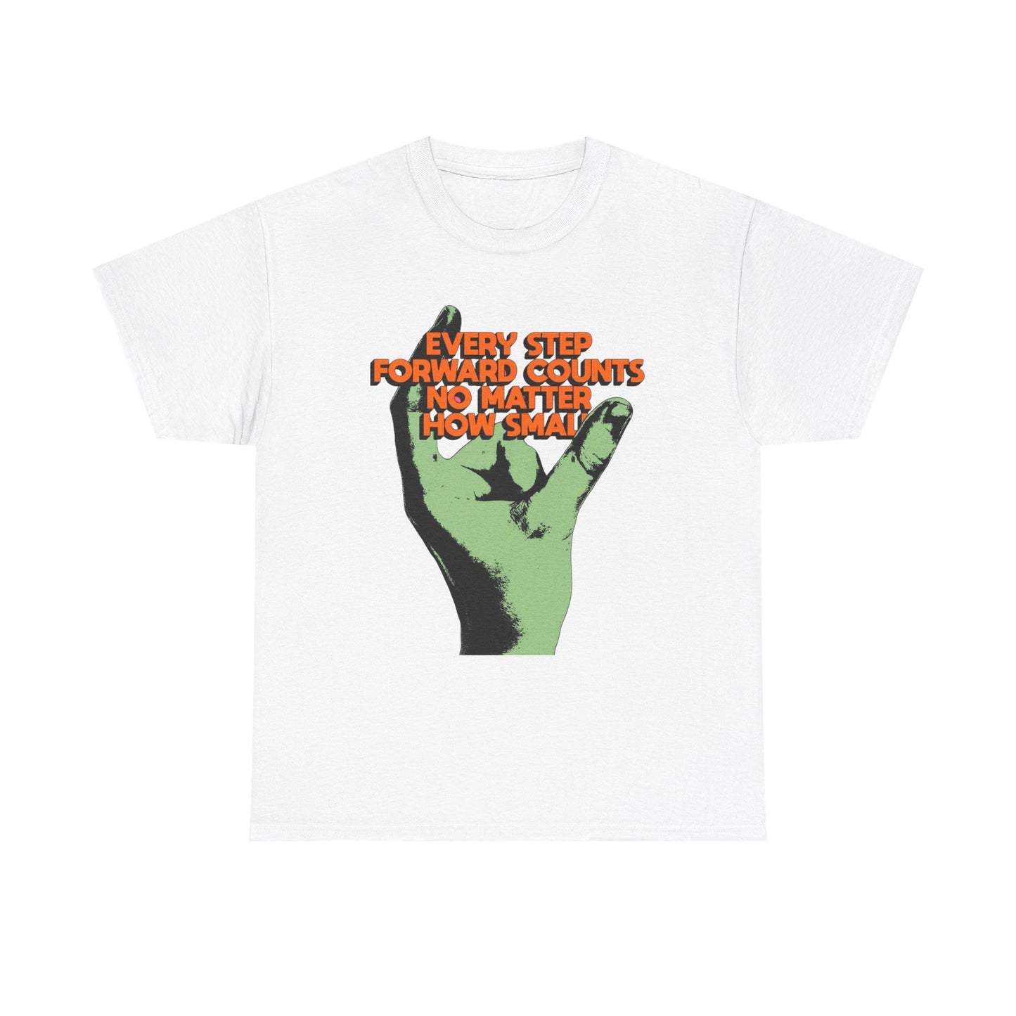 Every Step Forward Counts Graphic T-Shirt Unisex Heavy Cotton Tee Gift