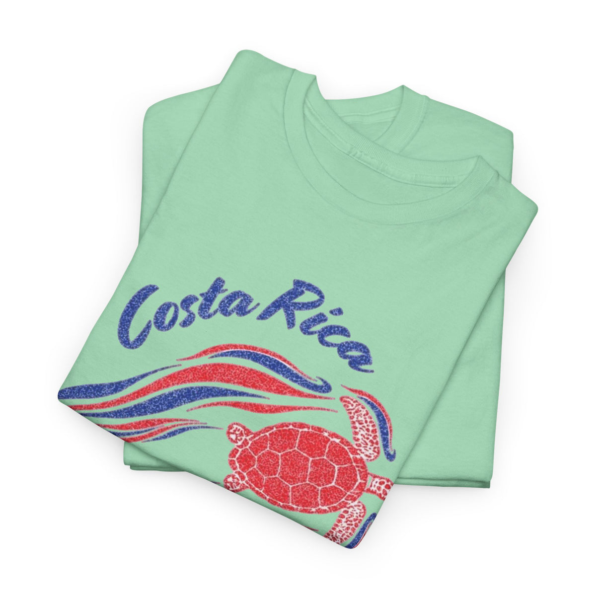 Costa Rica Sea Turtles Graphic T Shirt Vintage Men's Heavy Cotton Tee