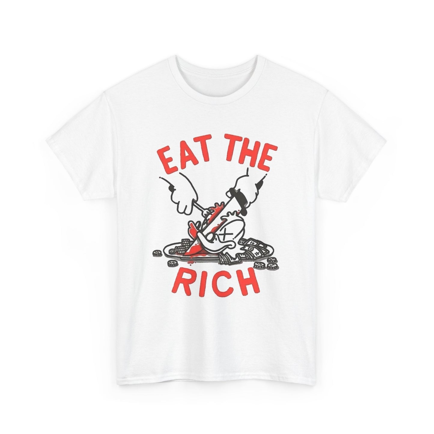 Eat The Rich Graphic T Shirt NEW Unisex Heavy Cotton Tee