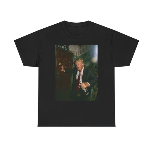 Drunk Trump Funny Graphic T Shirt Men's Heavy Cotton Tee