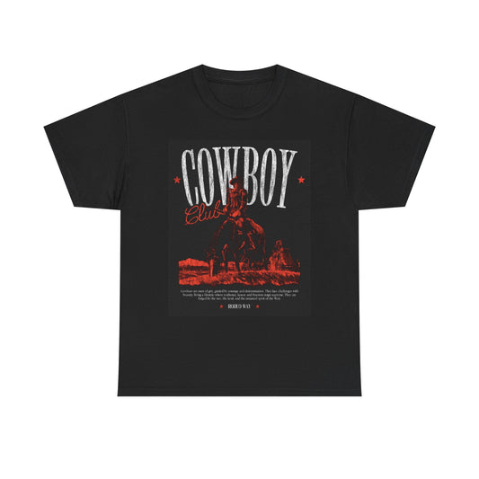 Cowboy Graphic T Shirt Vintage Outdoors Unisex Heavy Cotton Tee