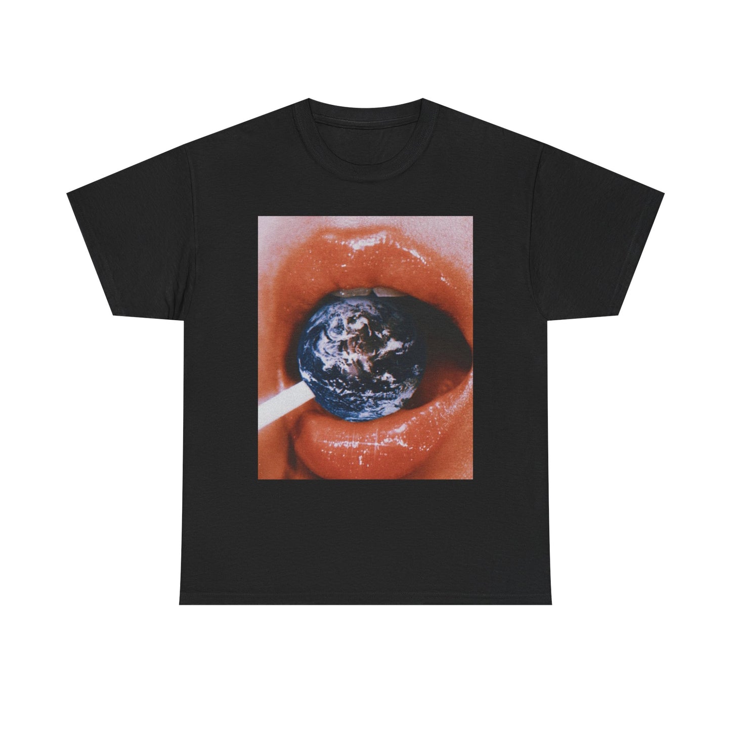 Earth In Your Mouth T Shirt Unisex Heavy Cotton Vintage Gift NEW
