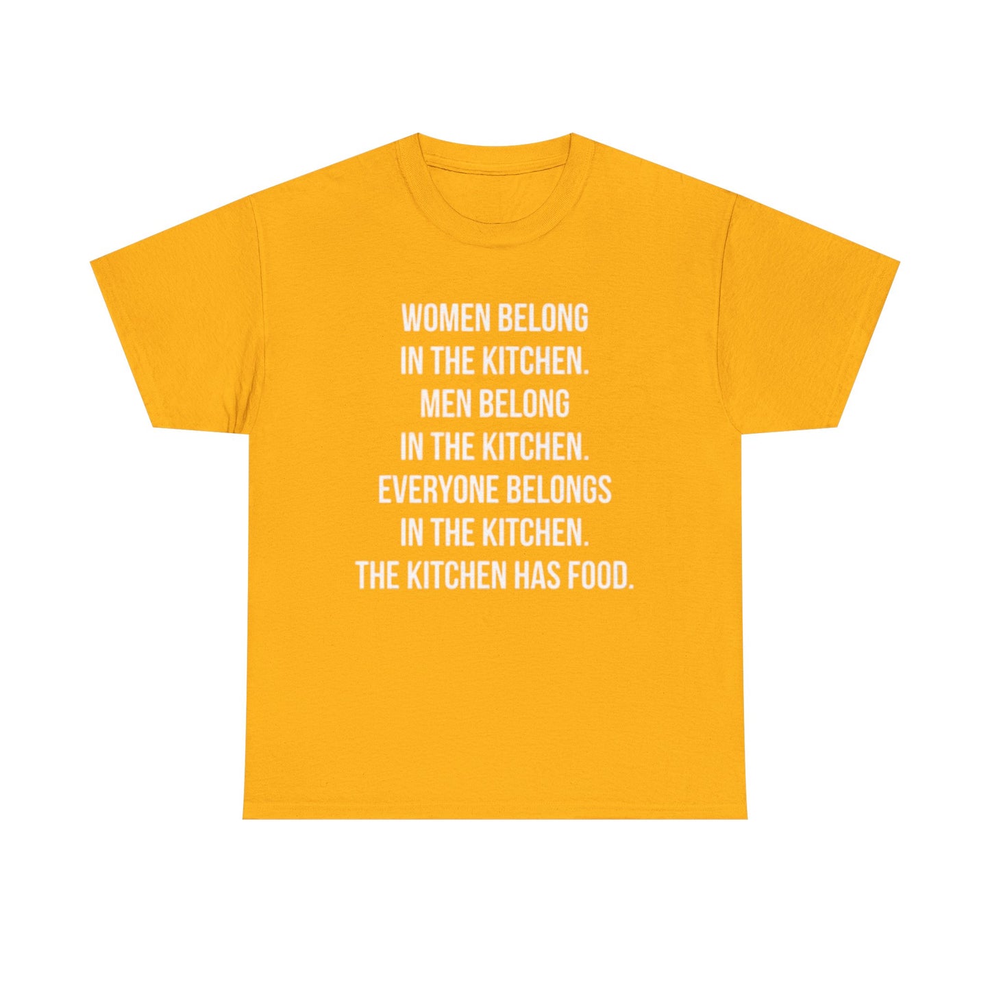 Everyone Belongs In The Kitchen Funny T Shirt Graphic Men And Women Unisex Chef