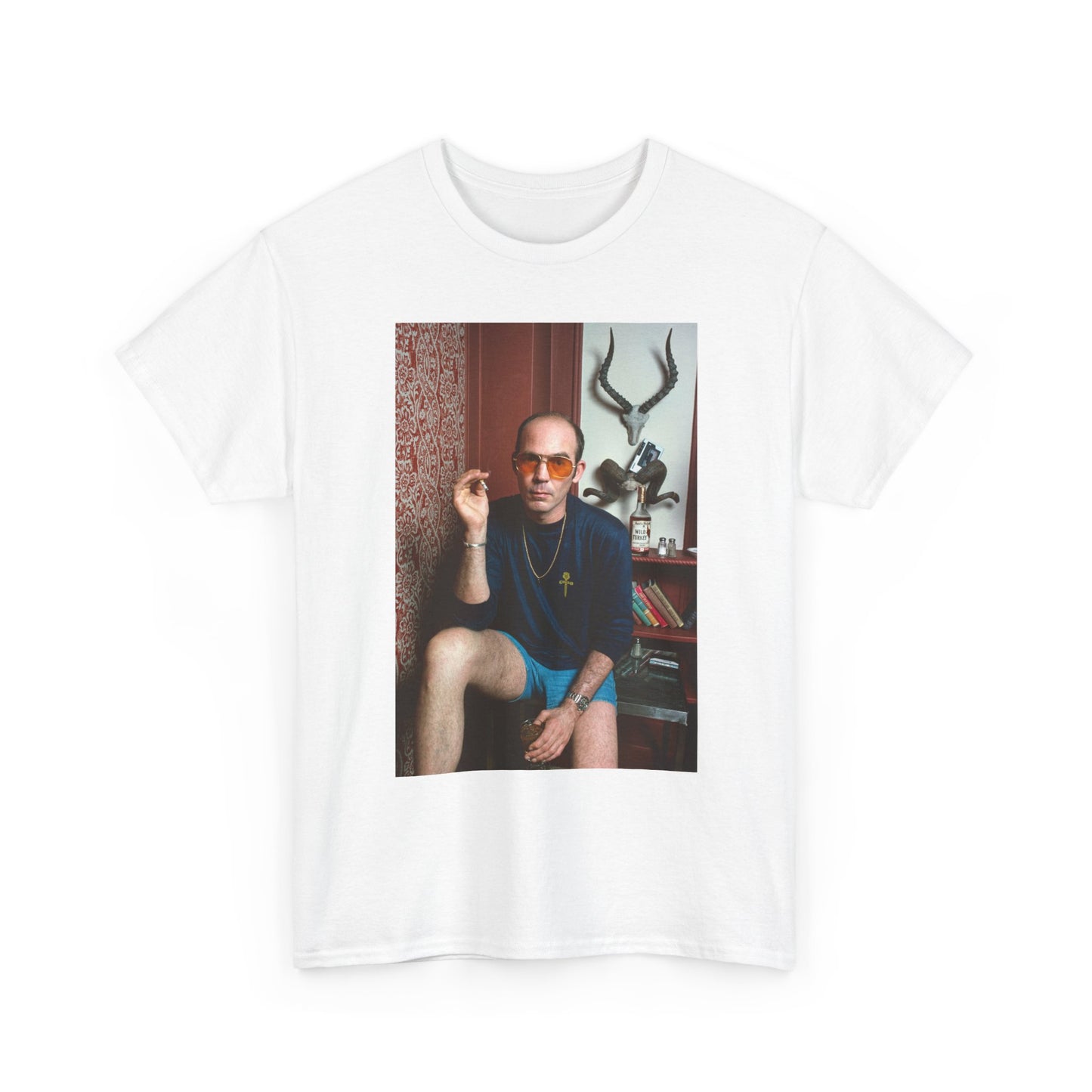 Hunter S Thompson Graphic T Shirt Vintage Retro Unisex Heavy Cotton Tee