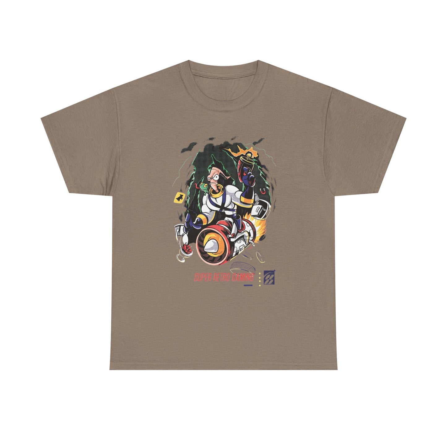 Earth Worm Jim Vintage Gaming Retro Graphic T Shirt NEW Unisex Heavy Cotton Tee
