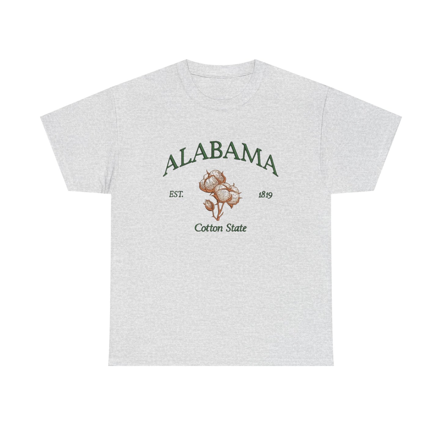 Alabama Cotton State Graphic T Shirt NEW Unisex Heavy Cotton Tee