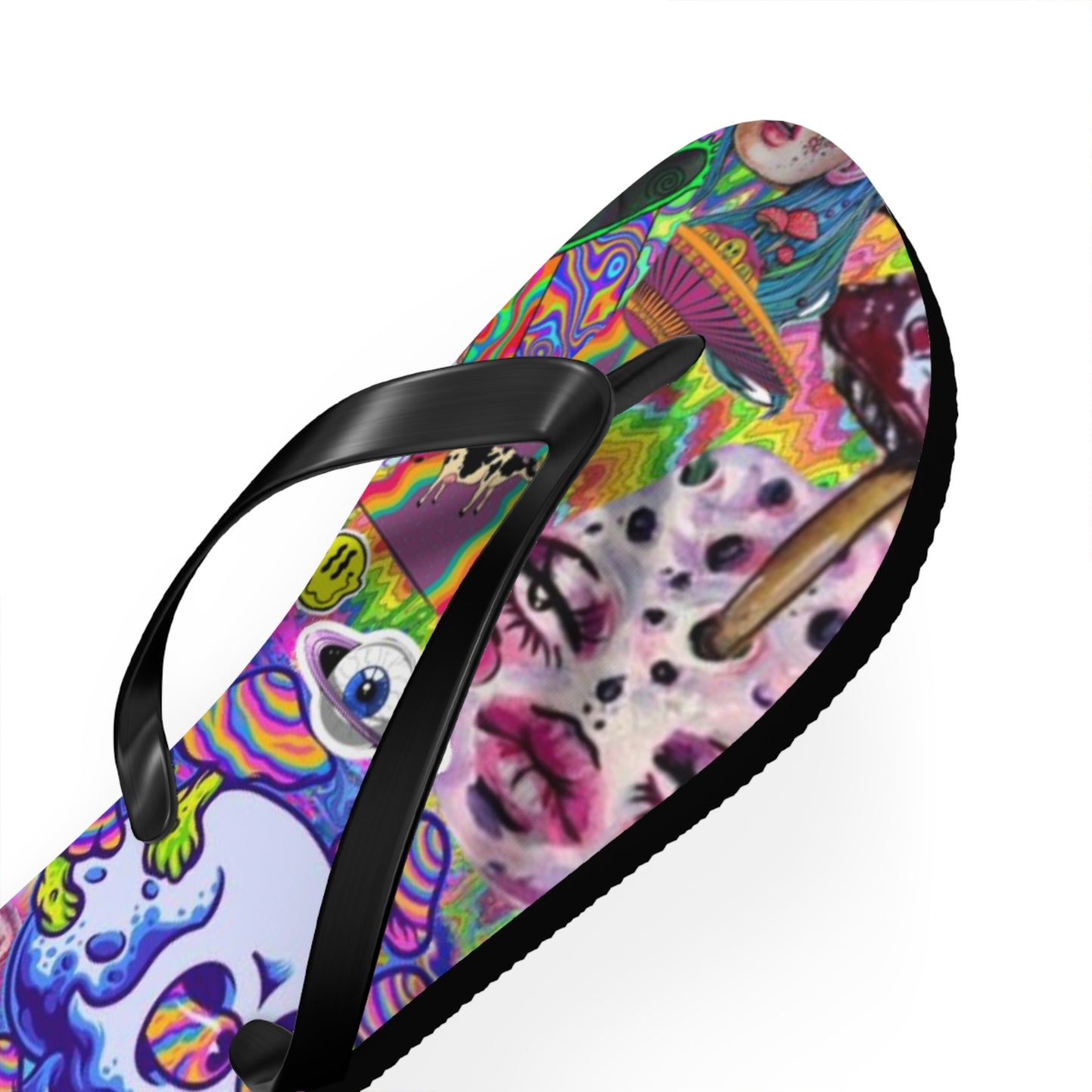 Alien Graphic Flip Flops, Sandals Slides, Summer Footwear, Brand New