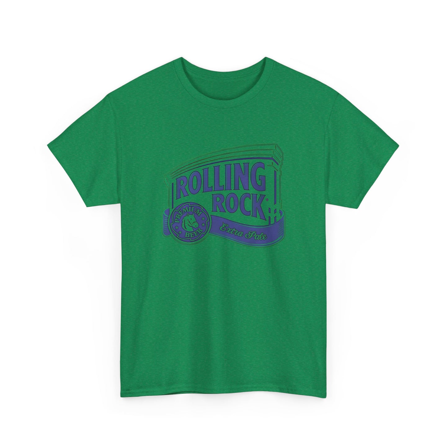 Rolling Rock Beer Vintage Graphic T Shirt NEW Unisex Heavy Cotton Tee