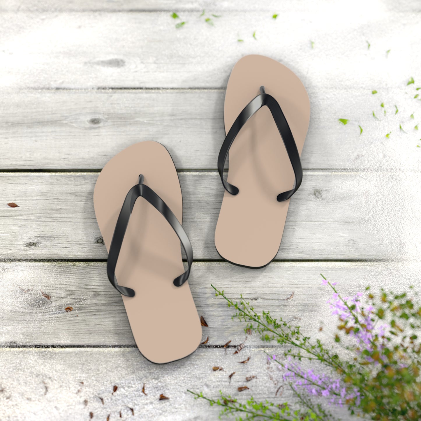 Tan Flip Flops, Sandals Slides, Summer Footwear, Brand New