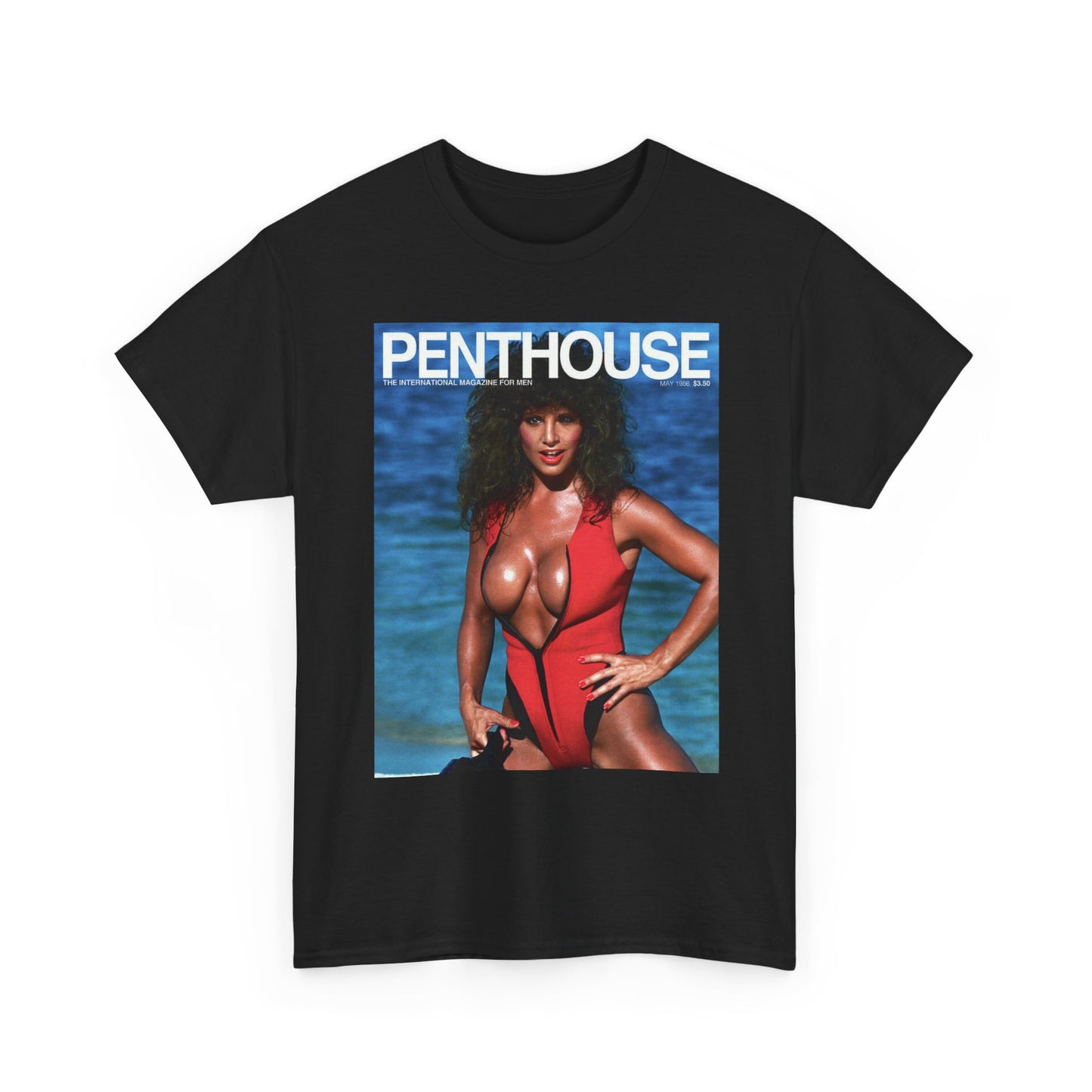 Penthouse 1986 Graphic T Shirt Vintage Heavy Cotton Tee Retro Model