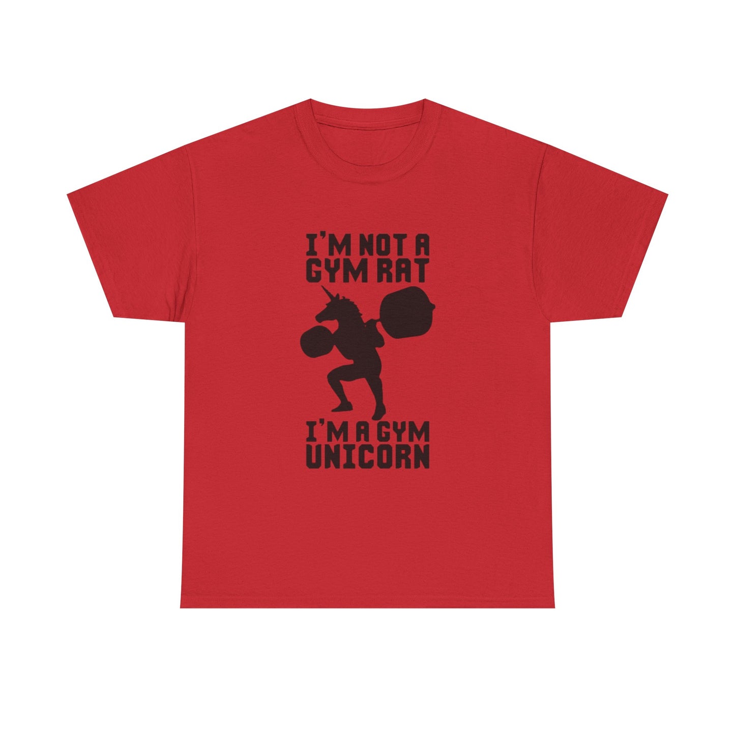 Gym Rat Shirt Funny Lifting Gear Workout Training Comedy Unisex Heavy Cotton Tee