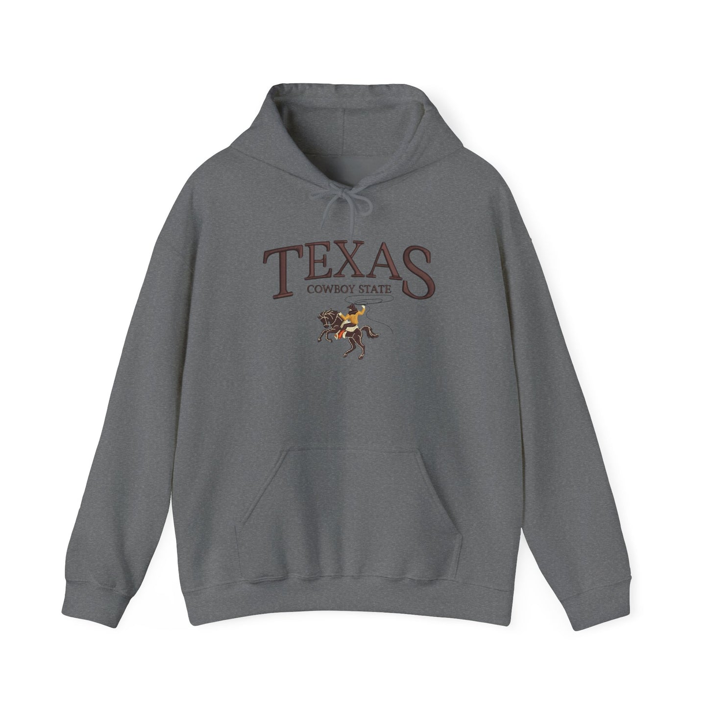 Texas Cowboy State Graphic Hoodie NEW Heavy Blend™ Hooded Sweatshirt