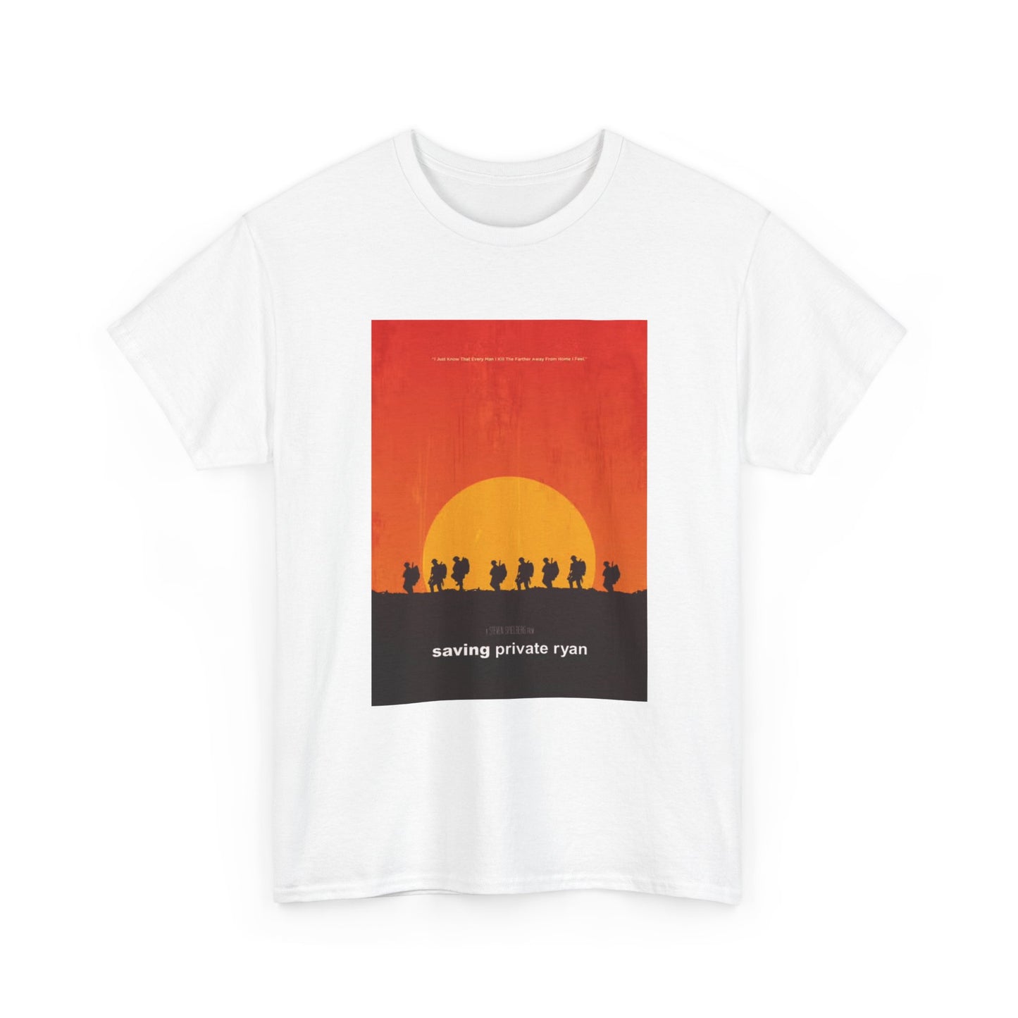 Saving Private Ryan Tshirt Vintage Movie Poster Military Unisex Heavy Cotton Tee