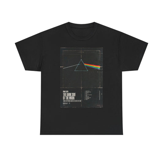 Dark Side Of The Moon T Shirt Vintage Rock Album Unisex Heavy Cotton Tee