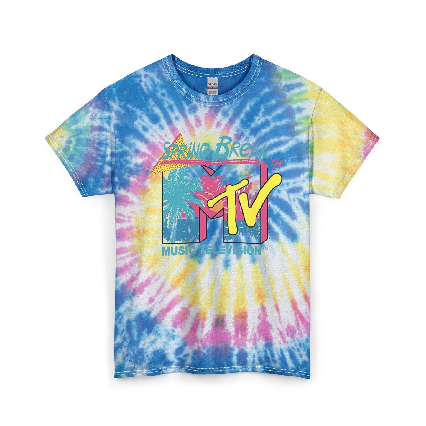 MTV Spring Break 90s Vintage Graphic T Shirt Unisex Tie Dye Cotton Tee Gift