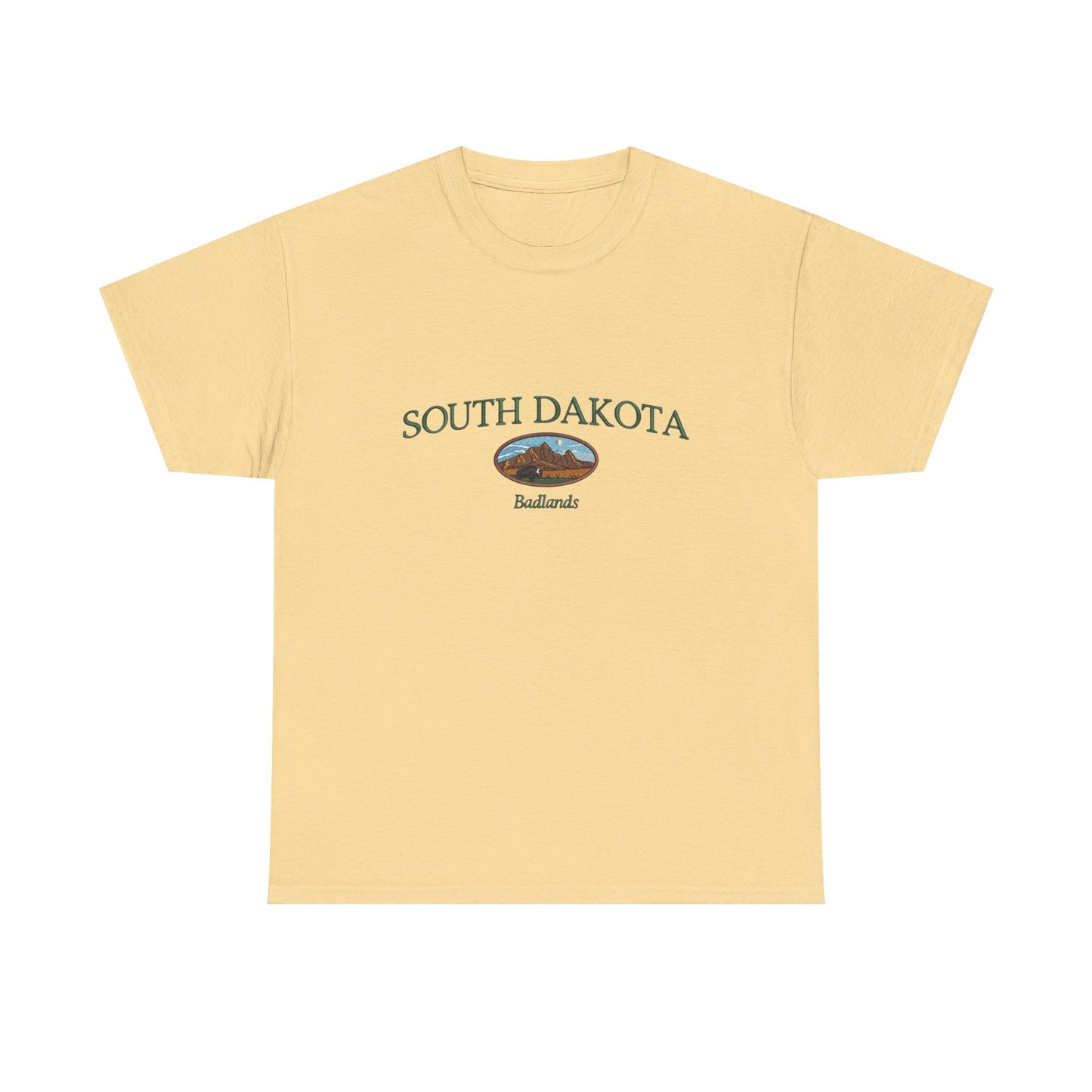 South Dakota Badlands Graphic T Shirt NEW Unisex Heavy Cotton Tee